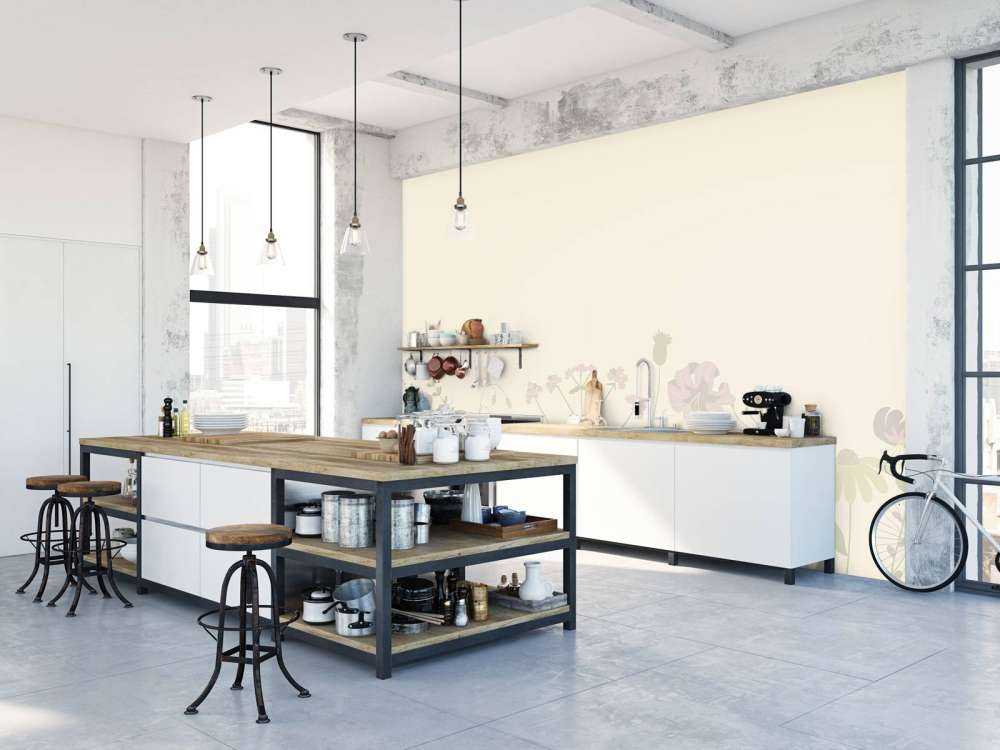 Pole kwiatów beż i stary róż