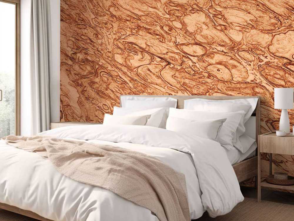 Tło z roztopionej miedzi