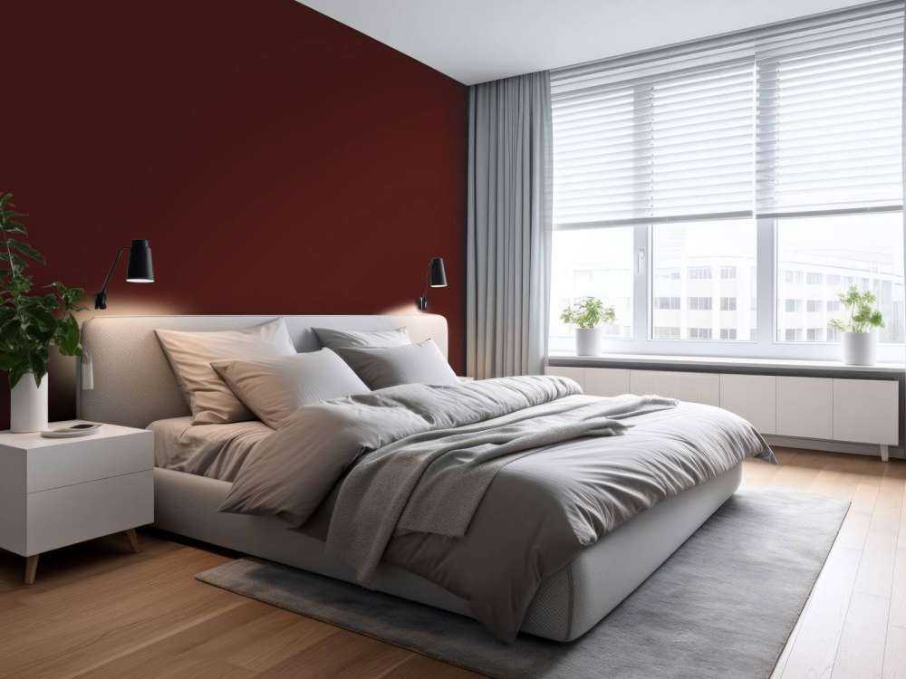 Ciemno czerwony brąz