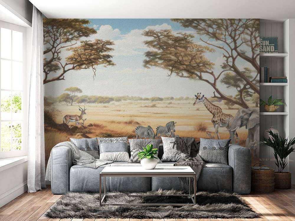 Kolor krajobrazu safari