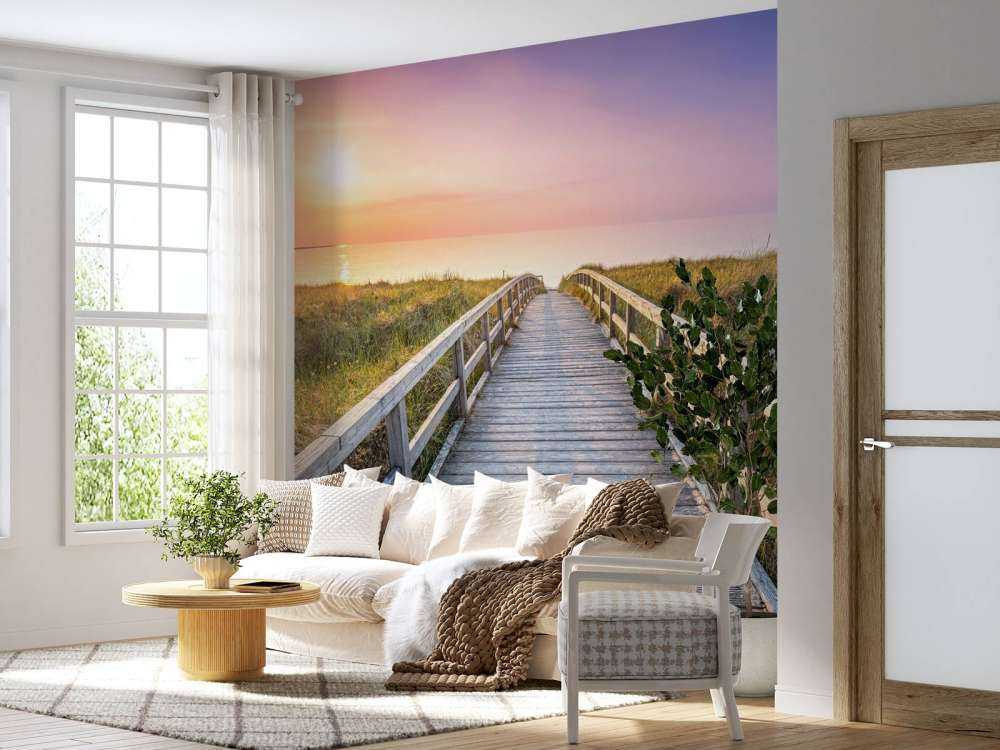 Plaża o zachodzie słońca