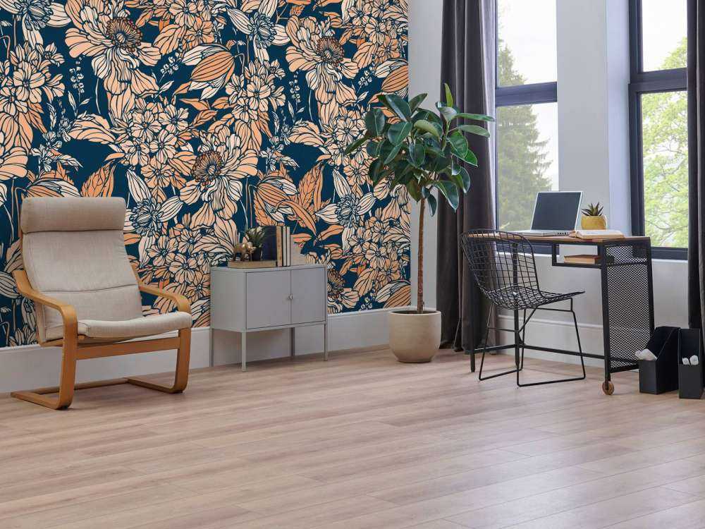 Nocny Ogród Pełen Kwiatów