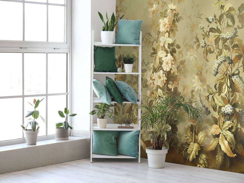 Vintage oliwkowa clematis