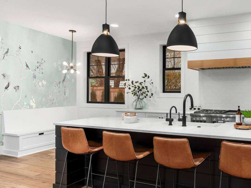 Birds in Garden Panorama 9