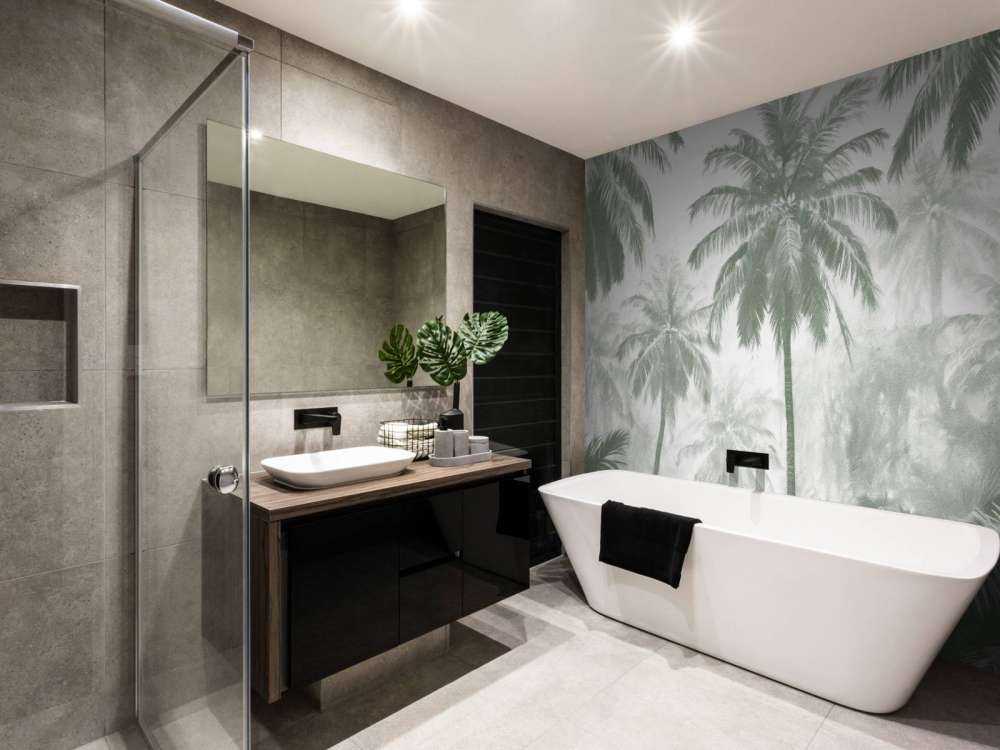 Mglisty Las Palmowy, zielony