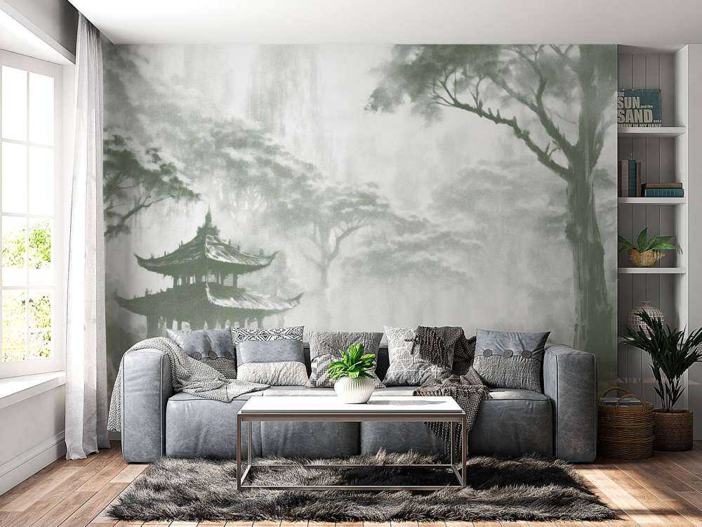 Mglisty Pawilon Orientalny, zielony