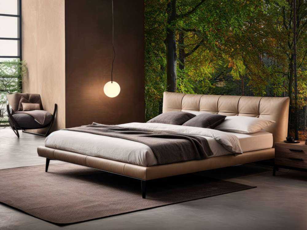 Ścieżka z liśćmi przez las