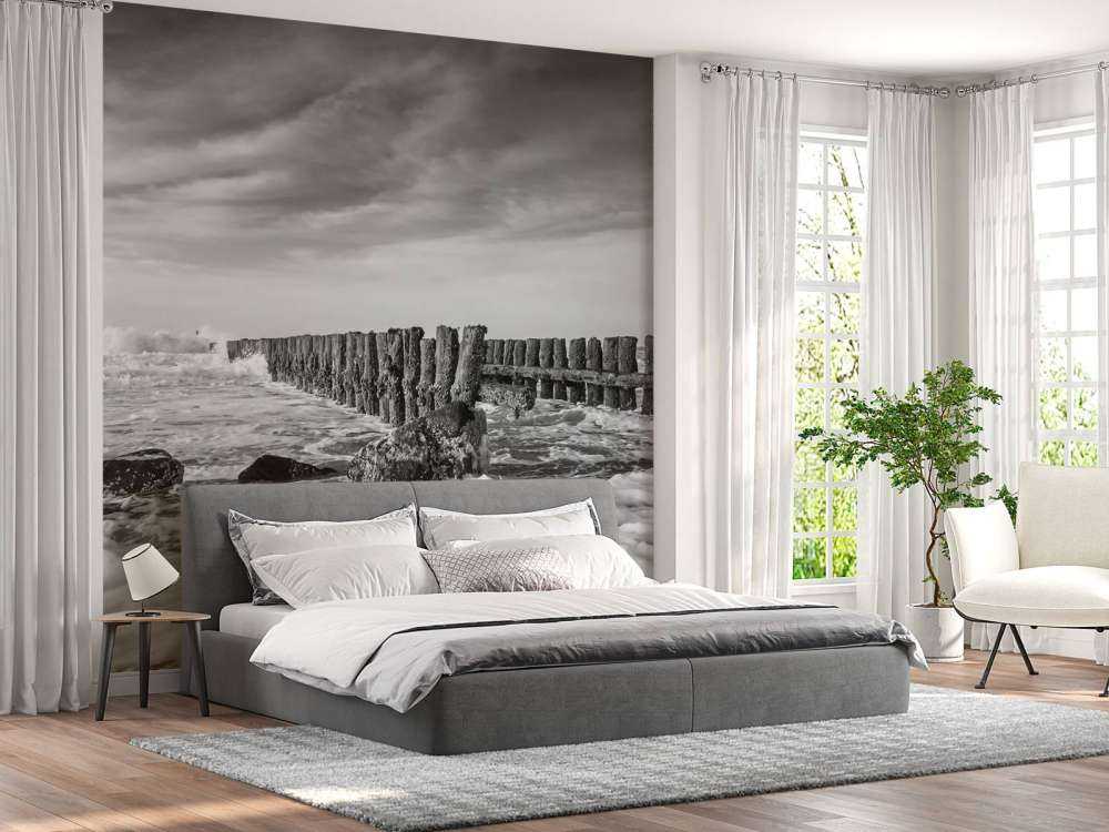 Spienione morze w czerni i bieli