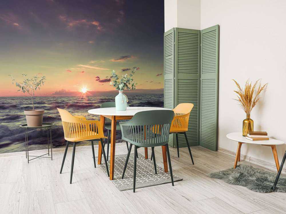 Piękny zachód słońca