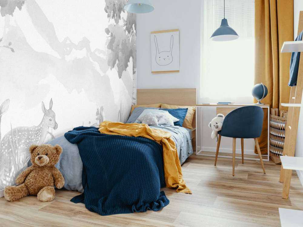 Jeleń w odcieniach szarości