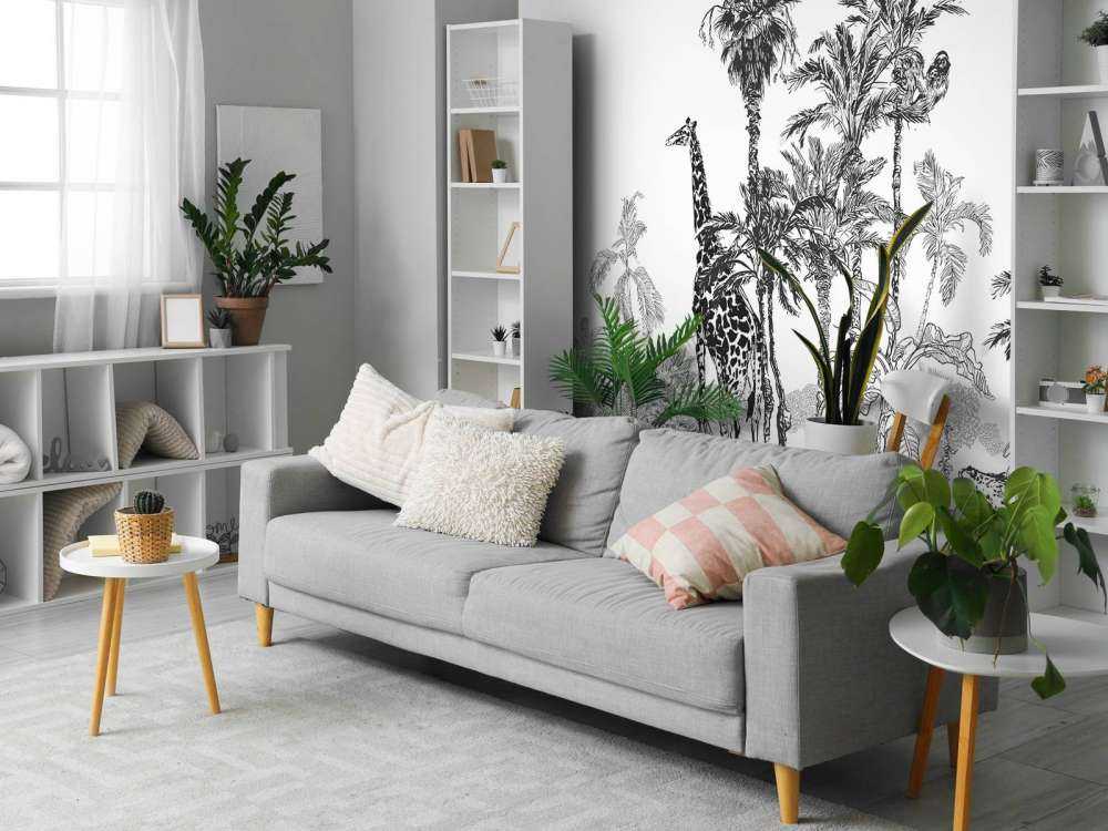 Naszkicowane zwierzęta w dżungli