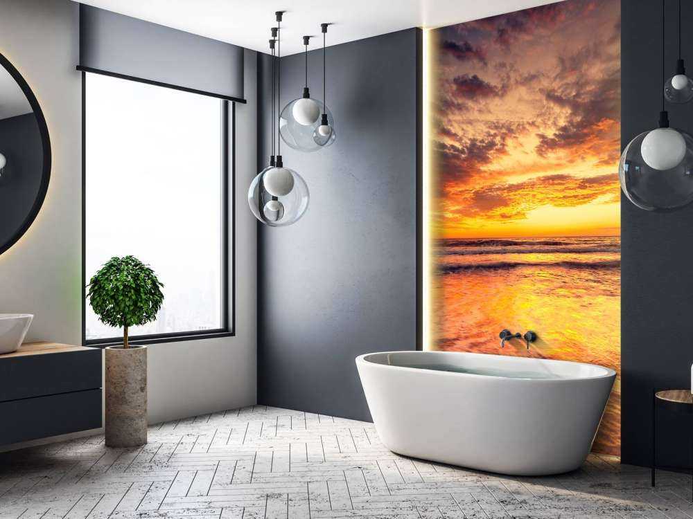 Piękny wschód słońca