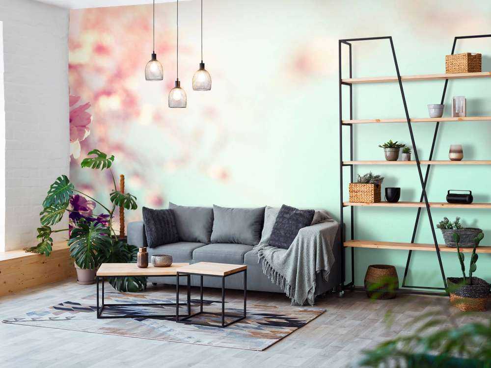 Różowa gałąź kwiatowa