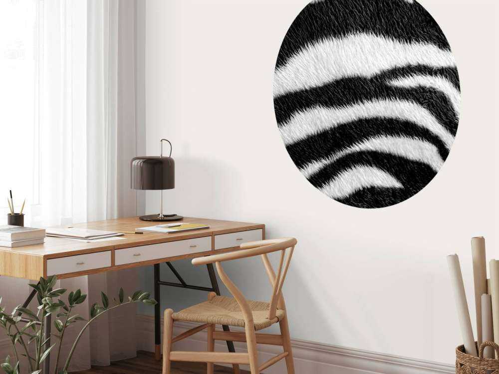 Sierść zebry z bliska