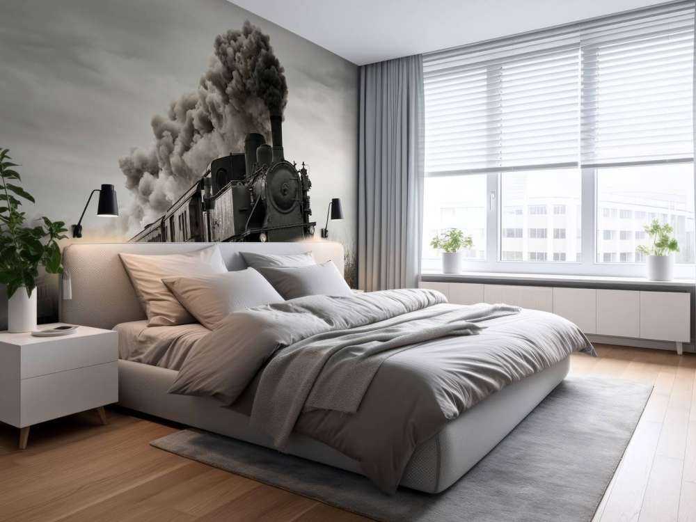 Stary pociąg parowy