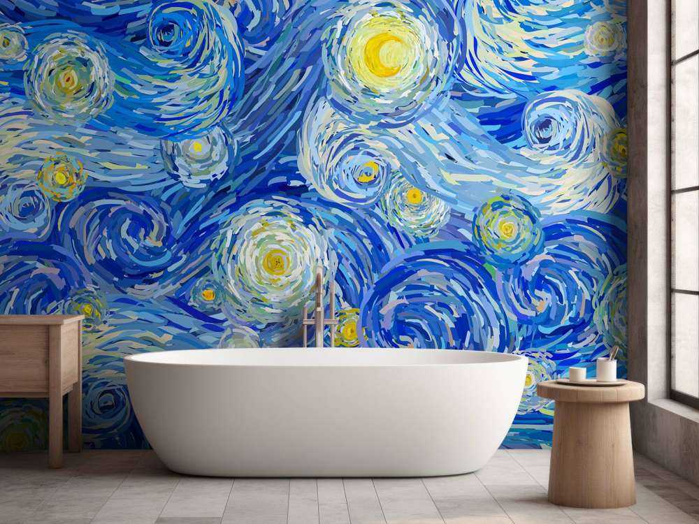 Gwieździsta noc ilustracja