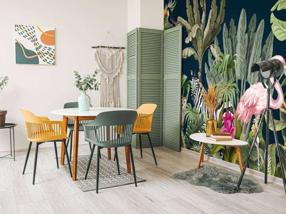 Kolorowe zwierzęta z dżungli