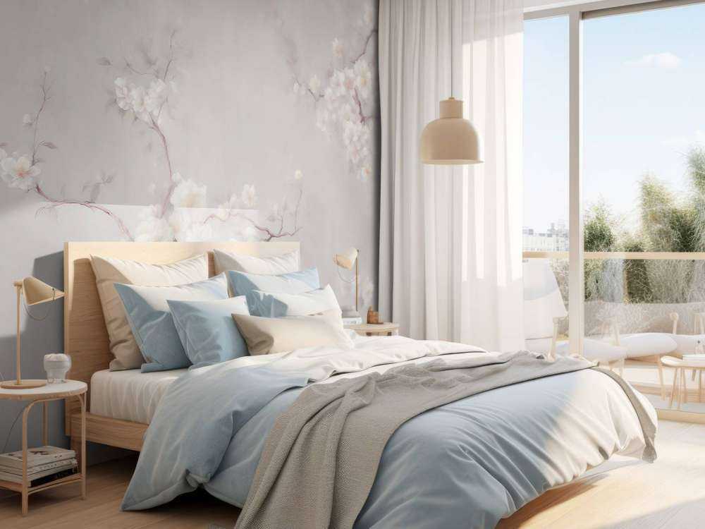 Urocze gałęzie kwiatów taupe