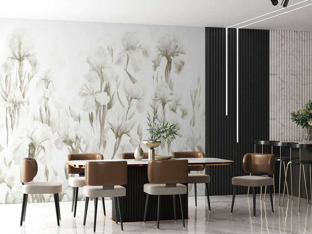 Irysy Tańczą Bezszwowe Światło Sepia