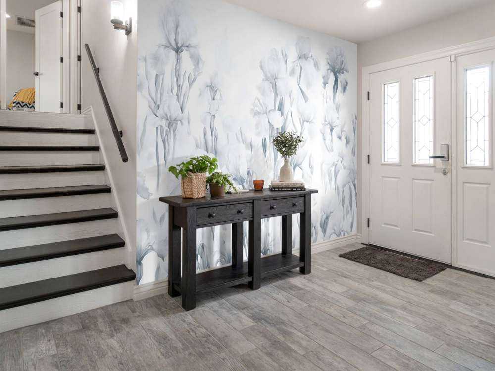 Irysy Tańczą Bezszwowo Chłodny Niebieski