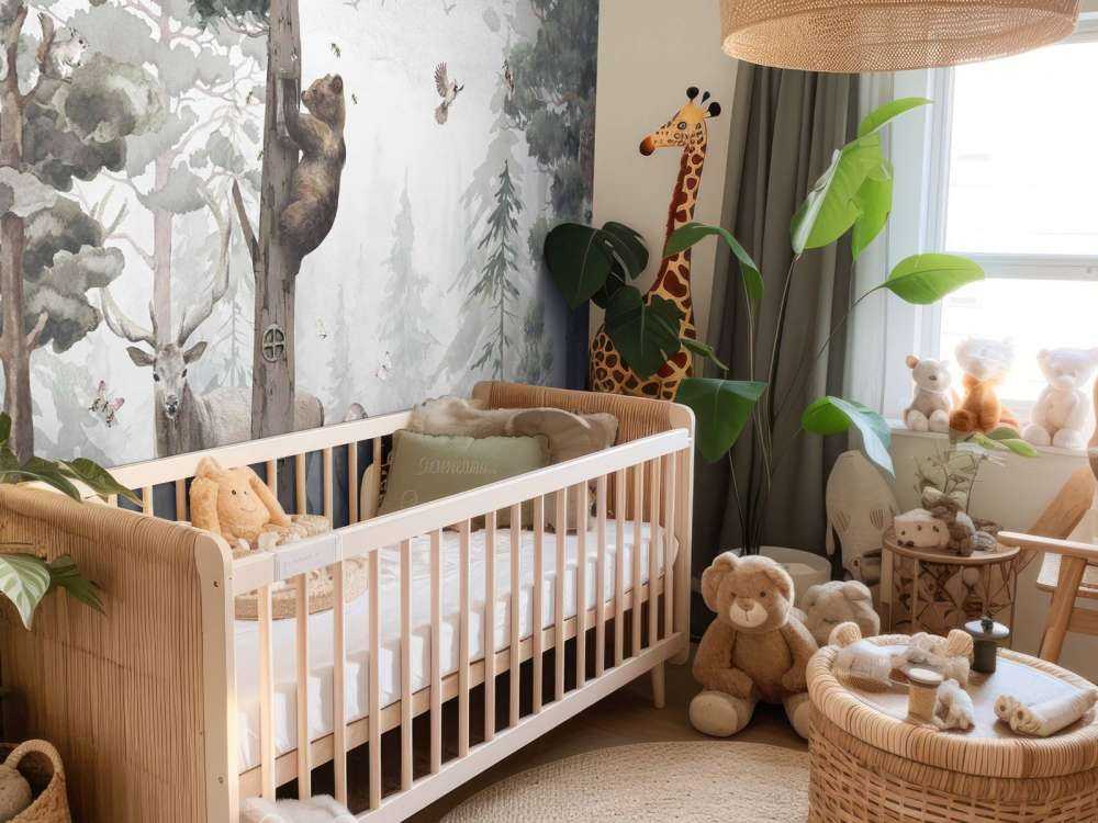 Dzika przyroda w środku lasu