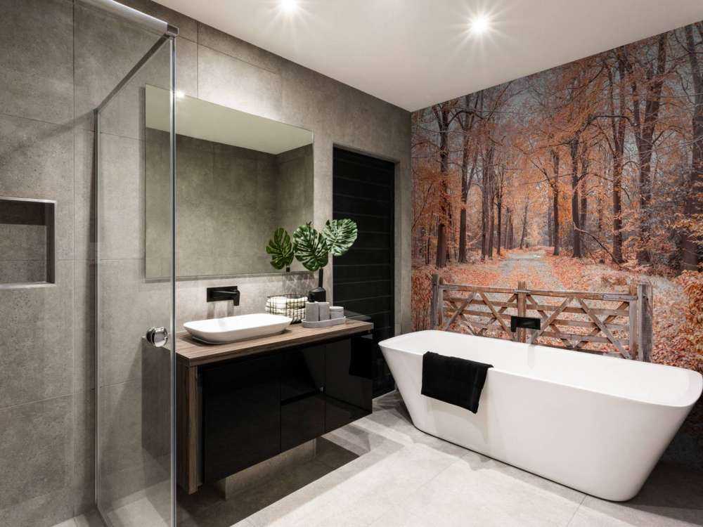 Przejście do jesiennego lasu