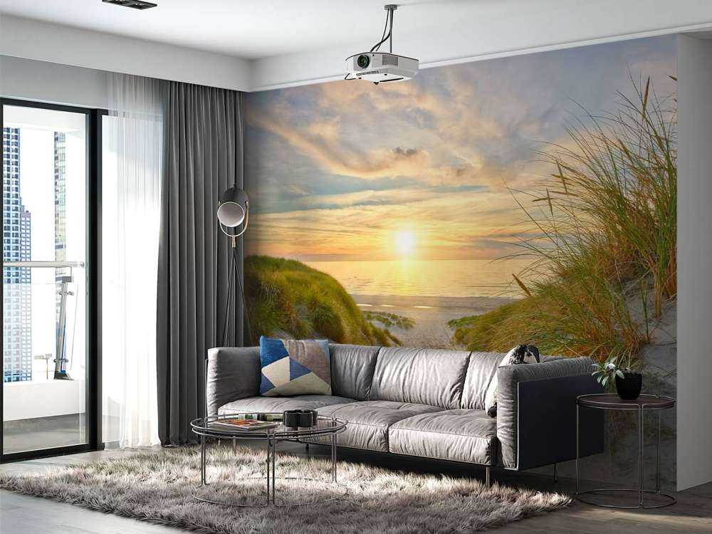 Zachód słońca na plaży wydmowej