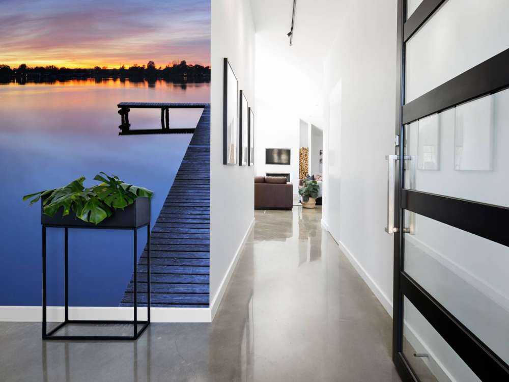 Rusztowania z ciemnoniebieskim niebem