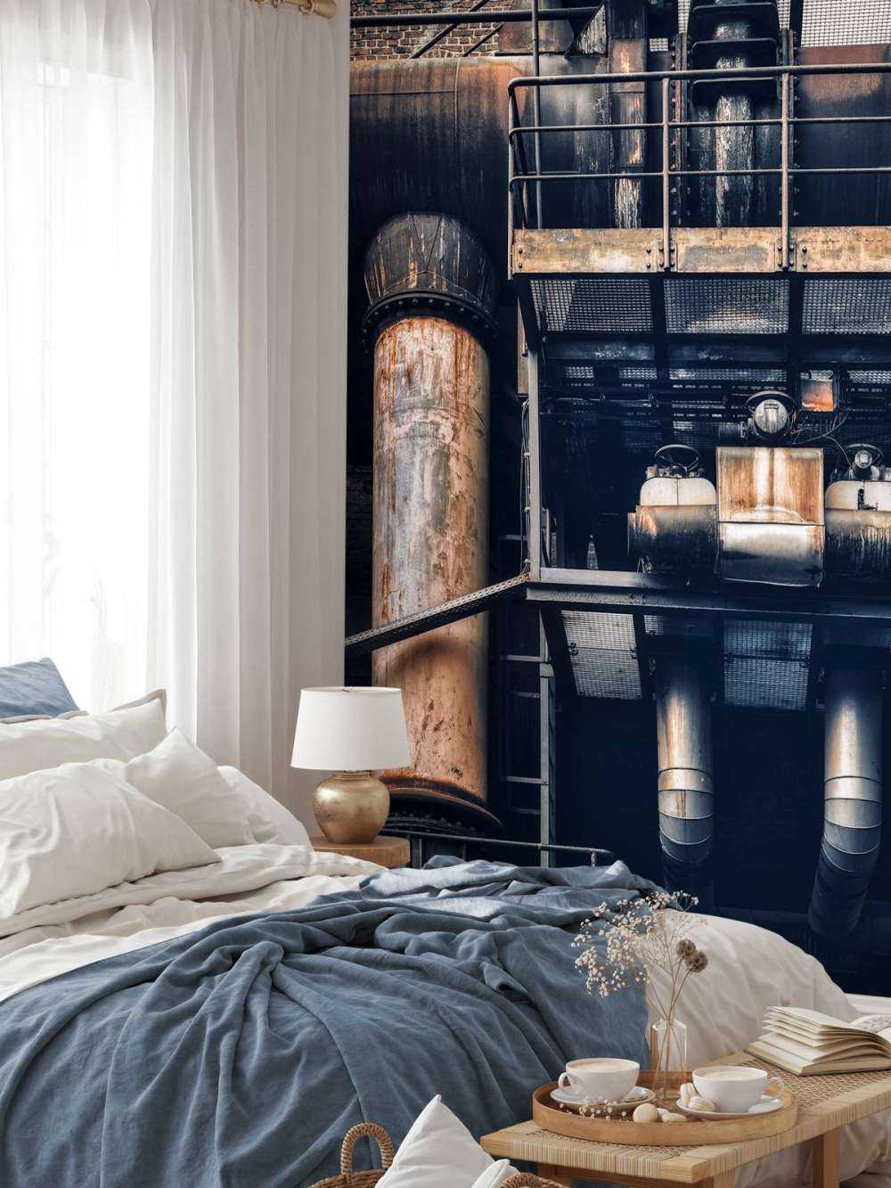 Rury w starej fabryce