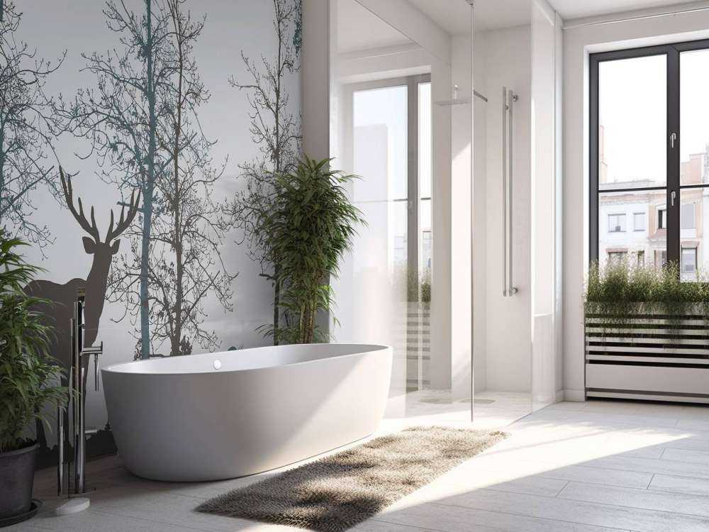 Kontur zimy Leśna cisza