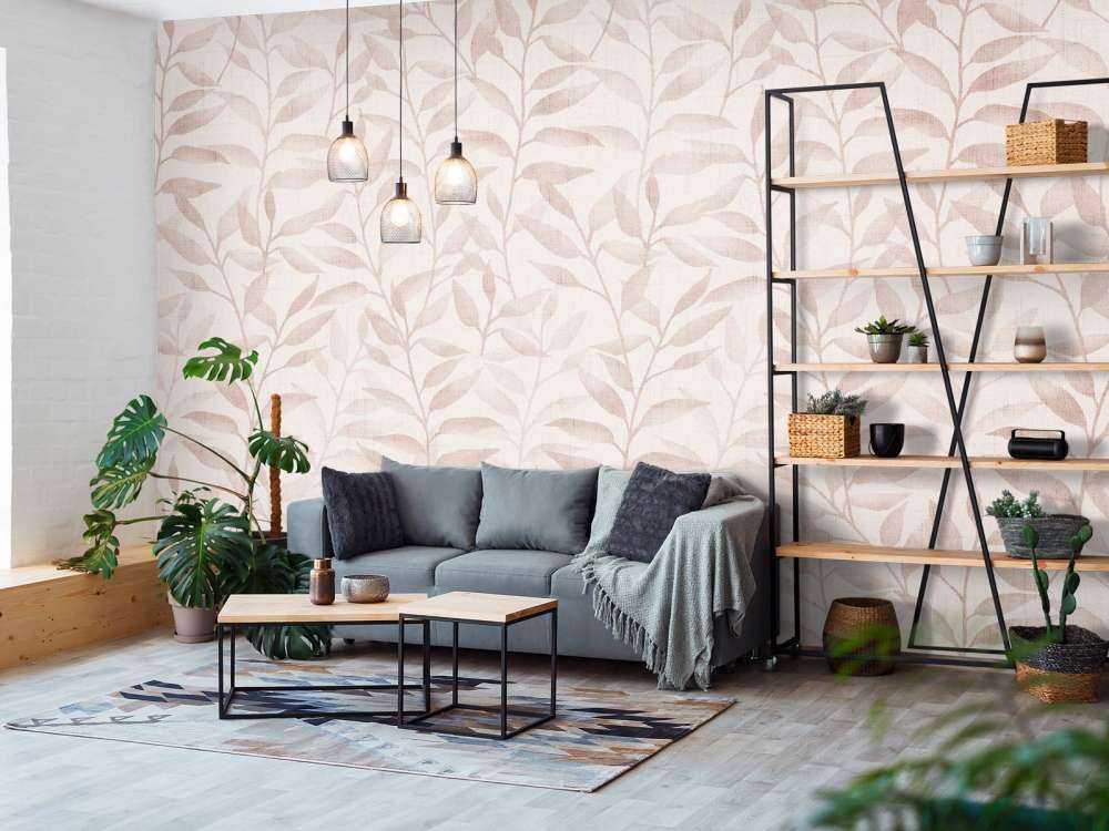 Liście pnące Japandi - miękka terakota