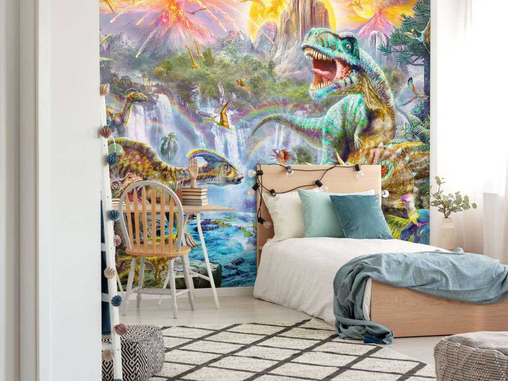 Dinosaurs at the Waterfalls