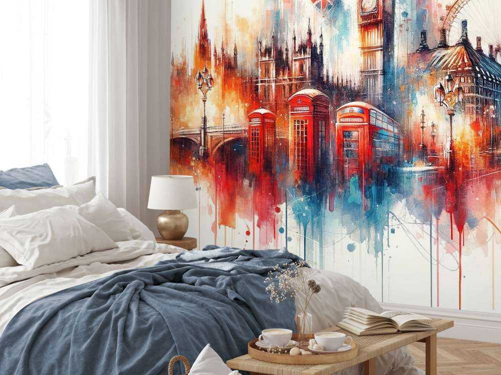 Akwafortowa panorama Londynu