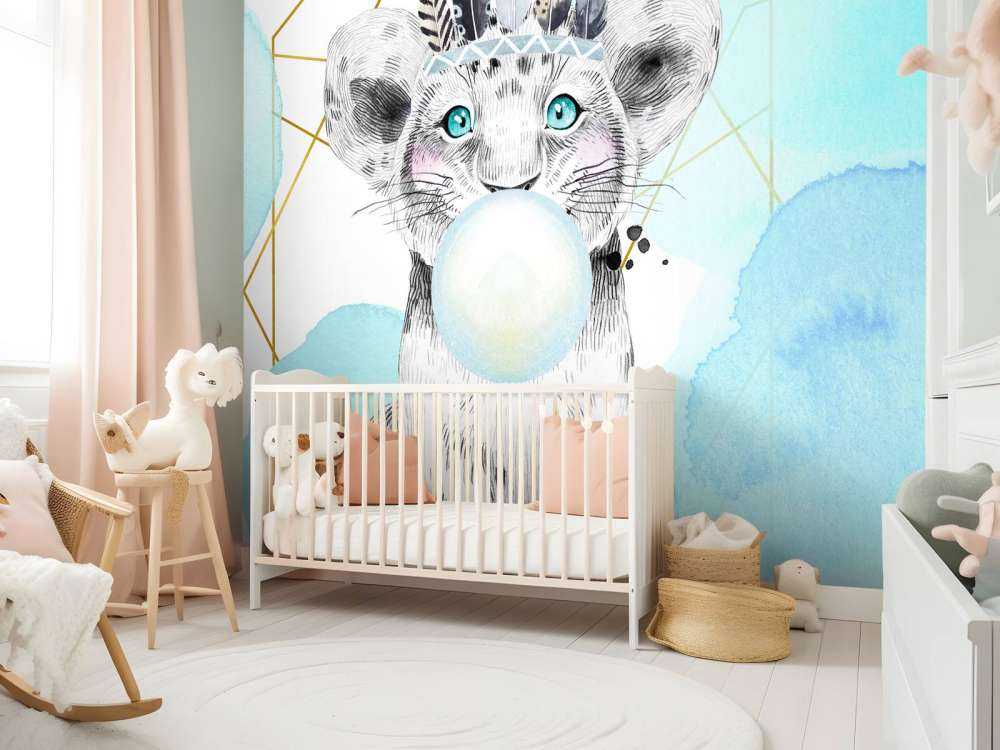 Indyjskie lwiątko z dzwoneczkiem z gumy balonowej