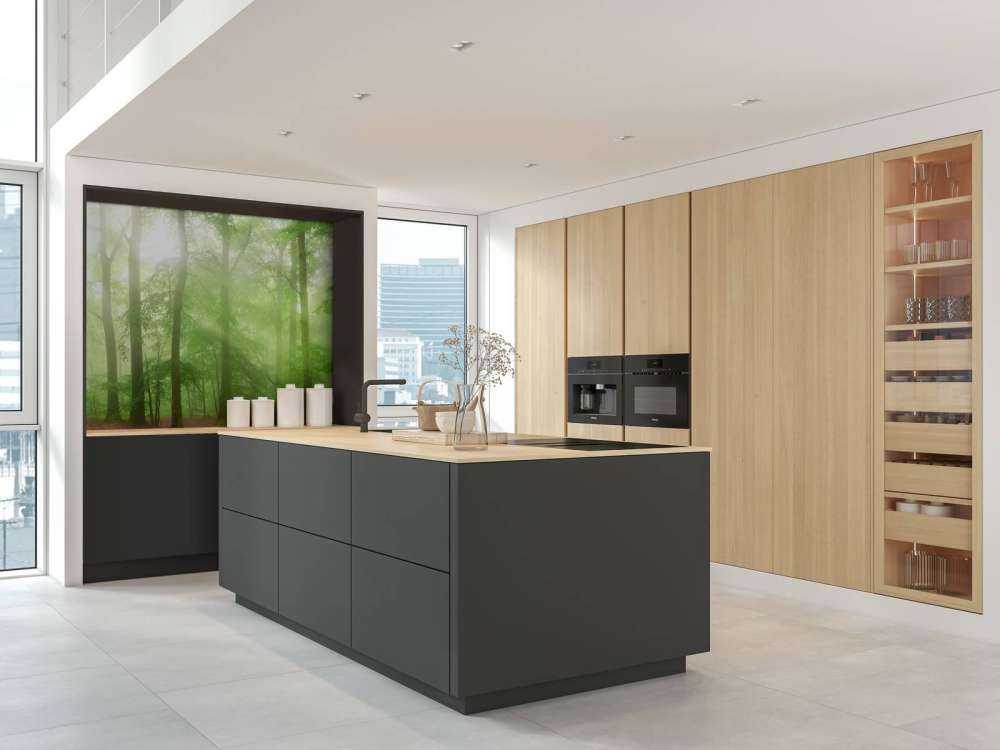 Zielona panorama leśna