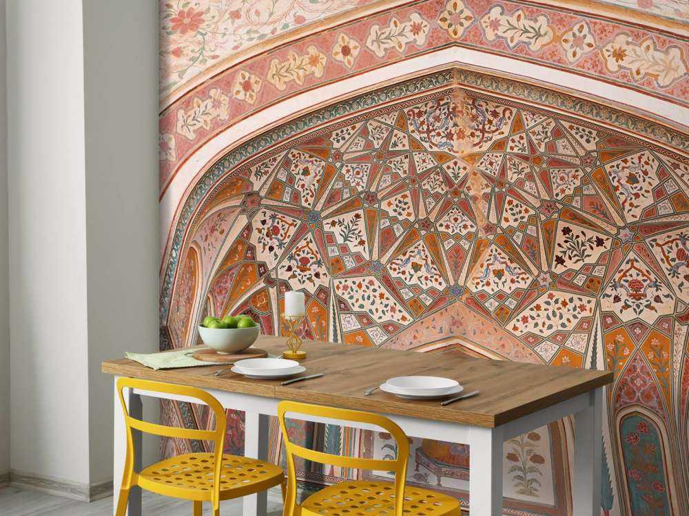 Bogato malowany łuk indiański