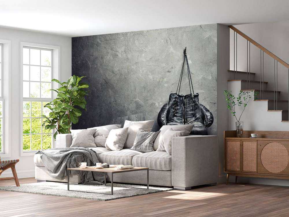 Czarne rękawice bokserskie