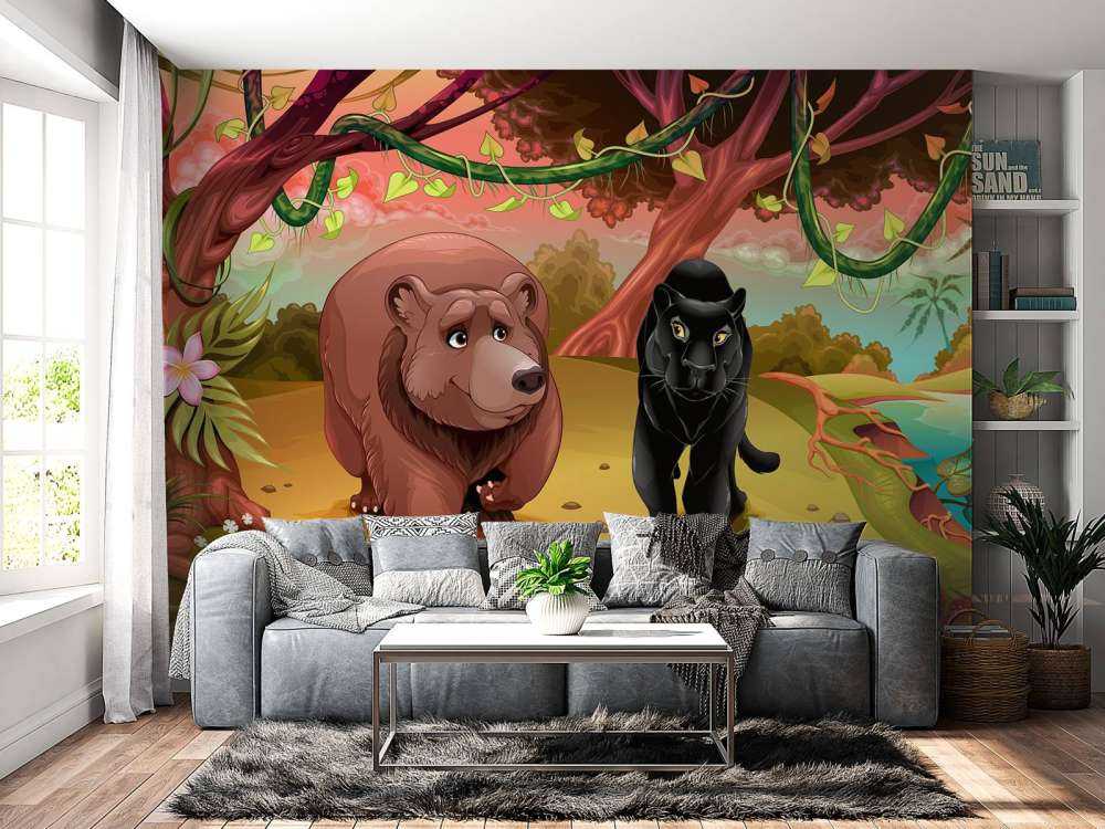 Przyjazne zwierzęta z dżungli