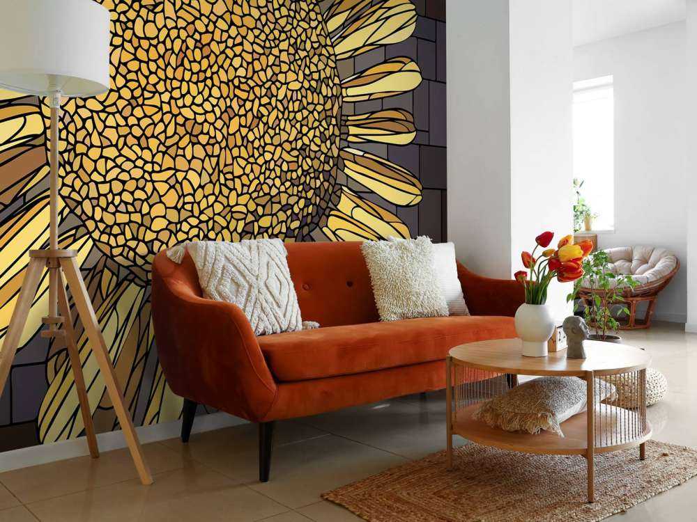 Żółty kwiat rumianku