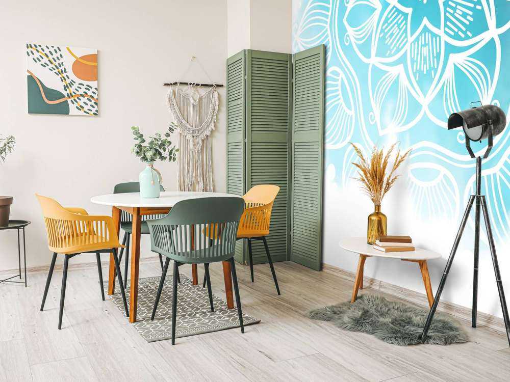 Mandala w kolorze wody