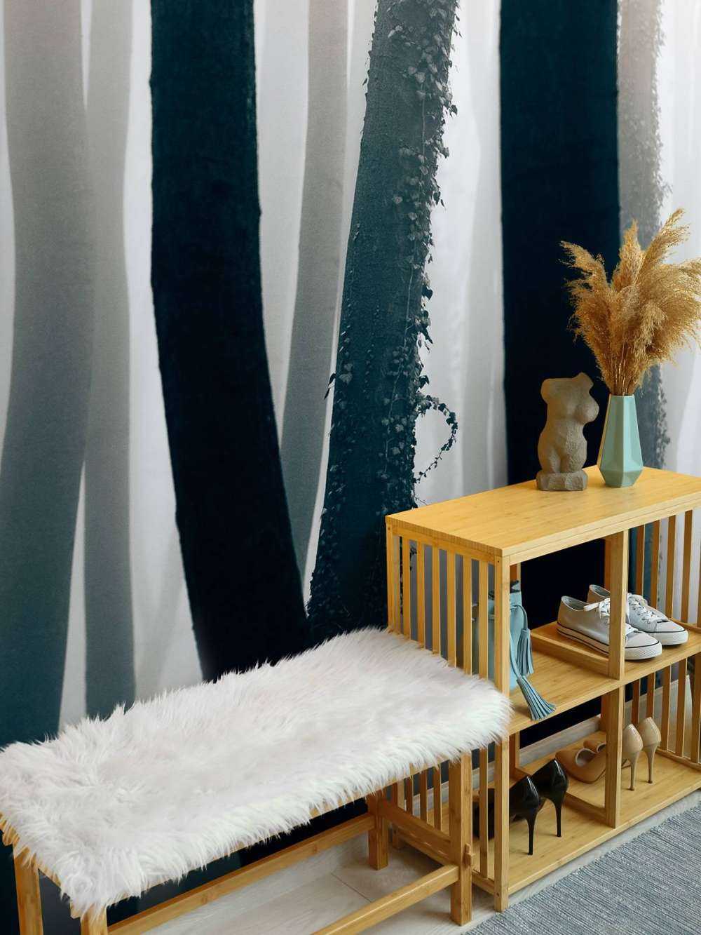 Mgła w lesie bukowym