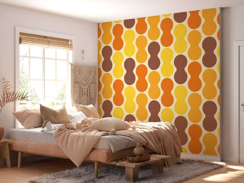 Retro wzór w kwiaty