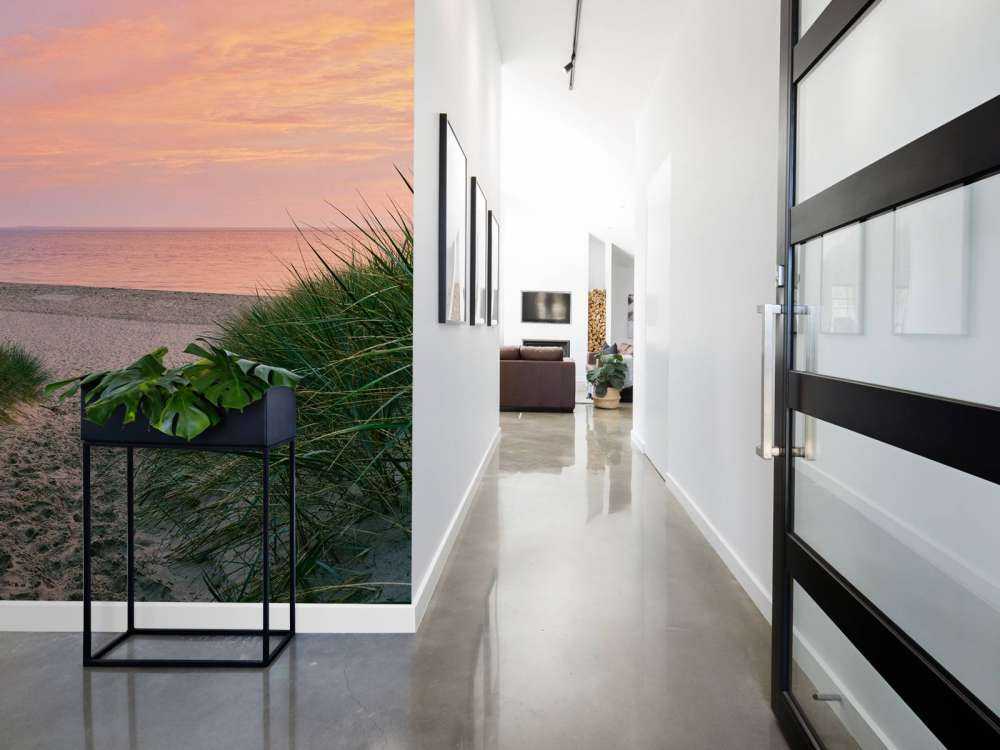 Przejście na wydmę przy wschodzie słońca