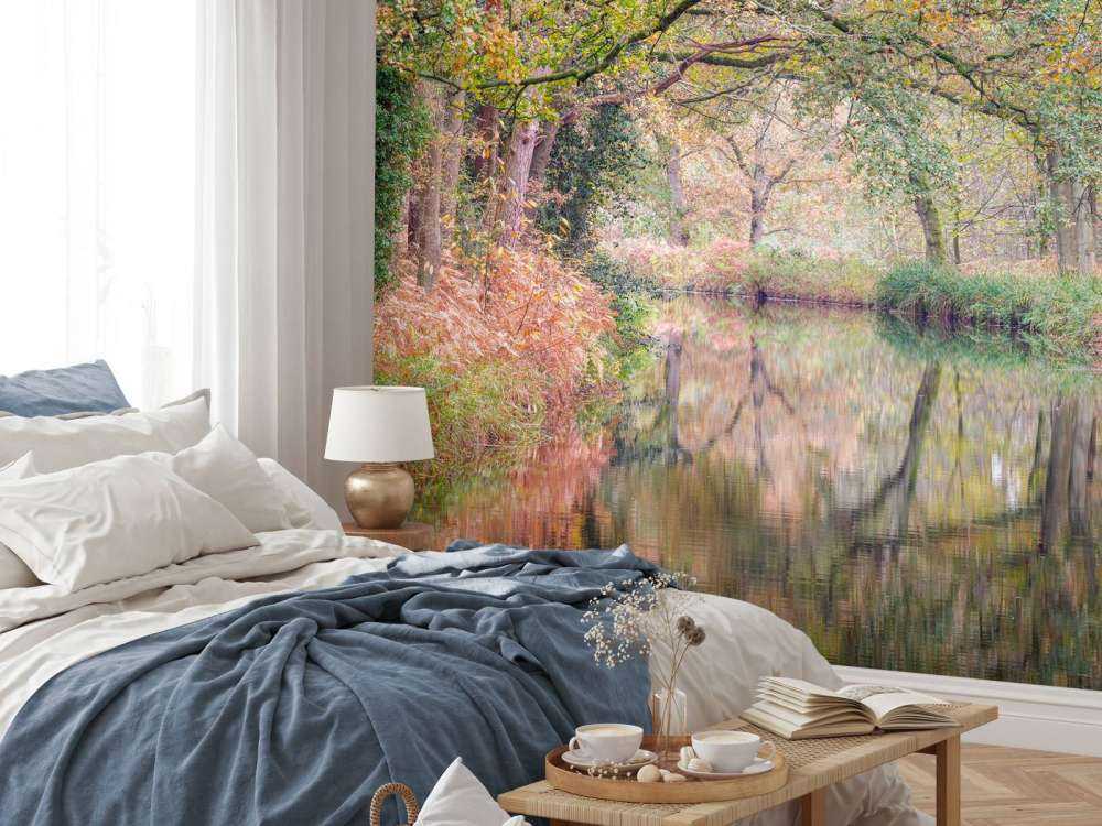 Pokryty kolorowym lasem