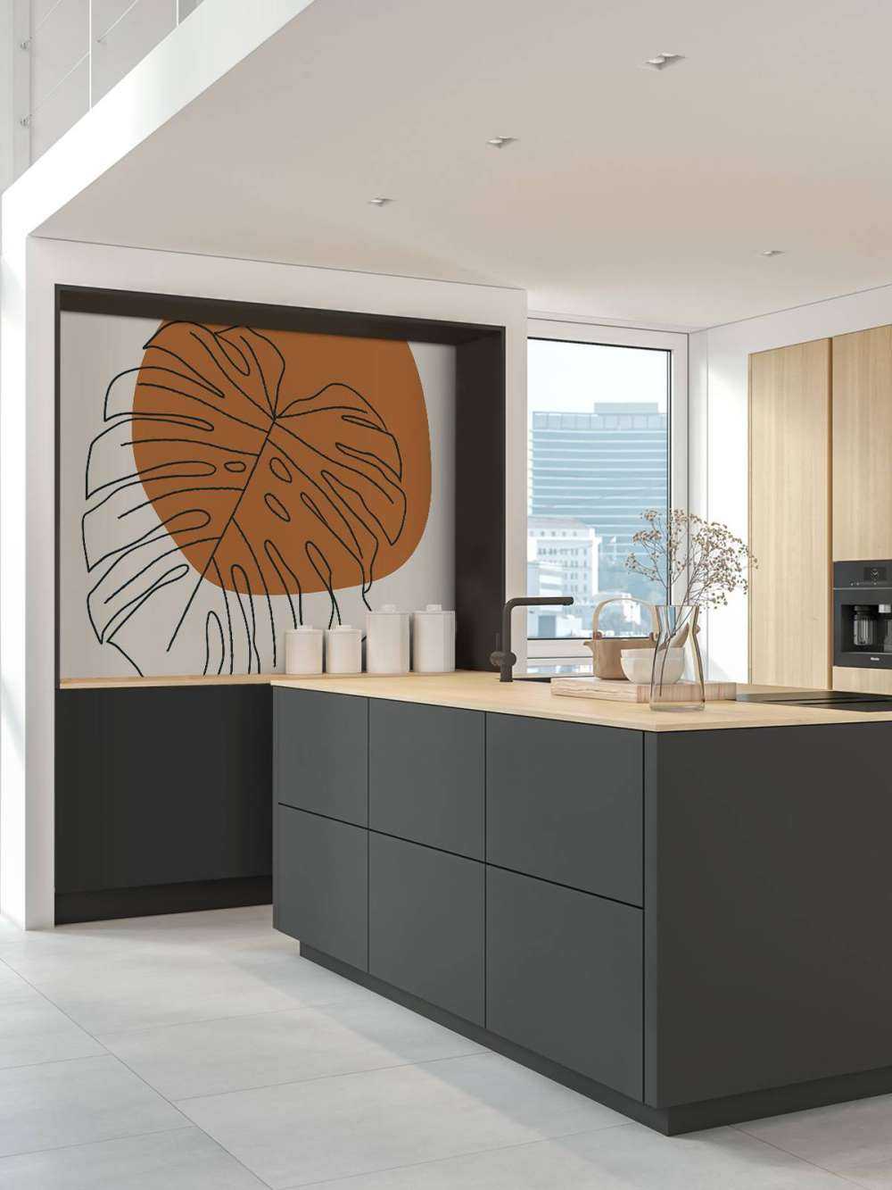 Minimalistyczny liść