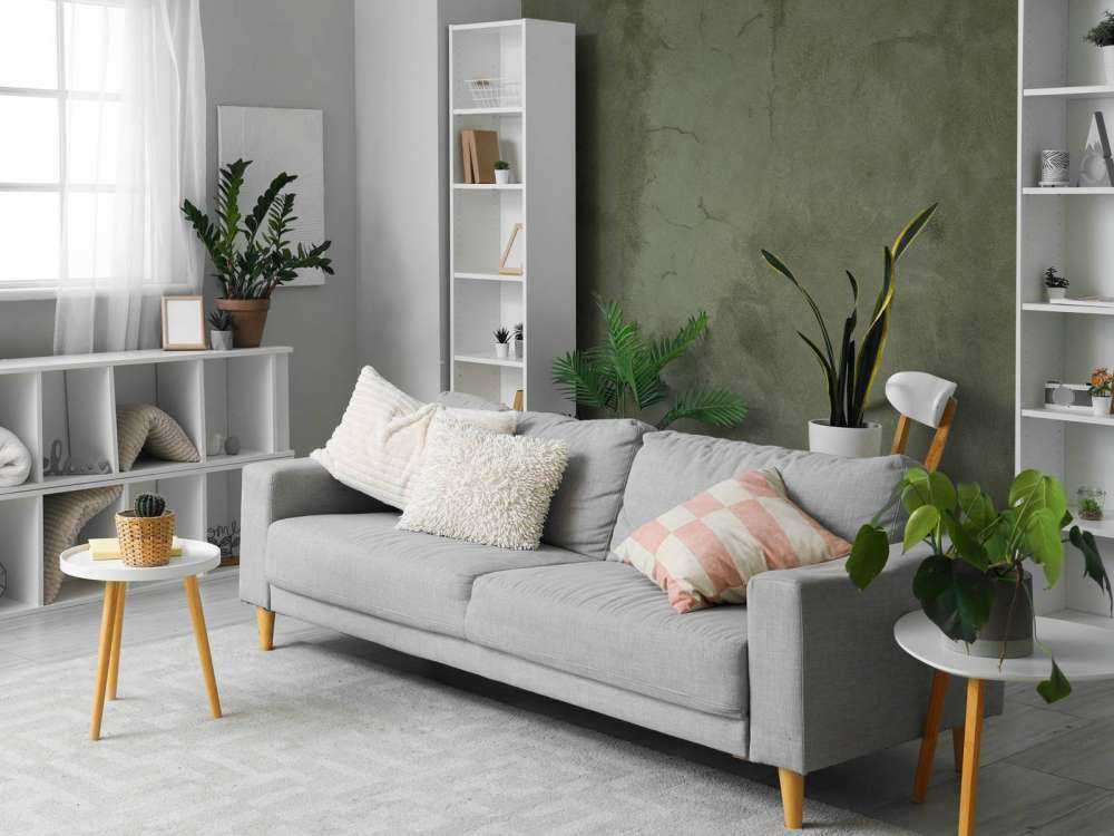 Zielony beton z zamaszystymi pęknięciami