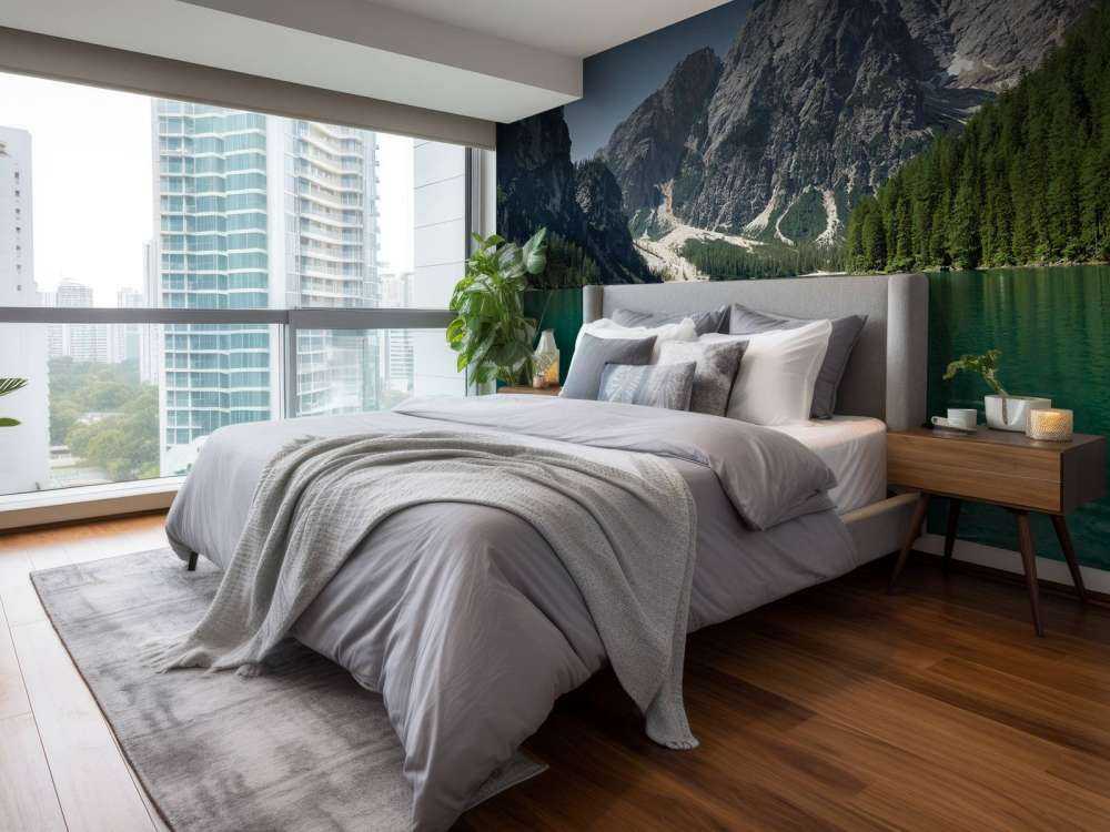 Lago di Braies z łodzi