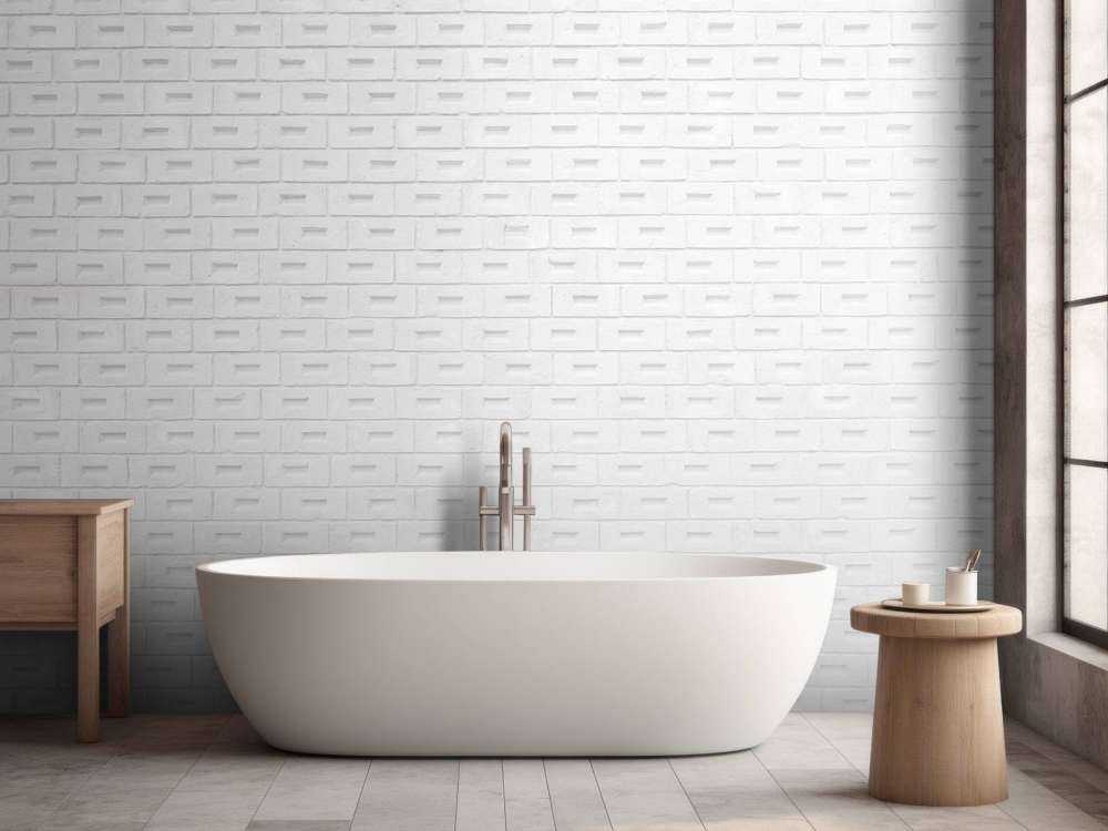 Nowoczesne białe cegły