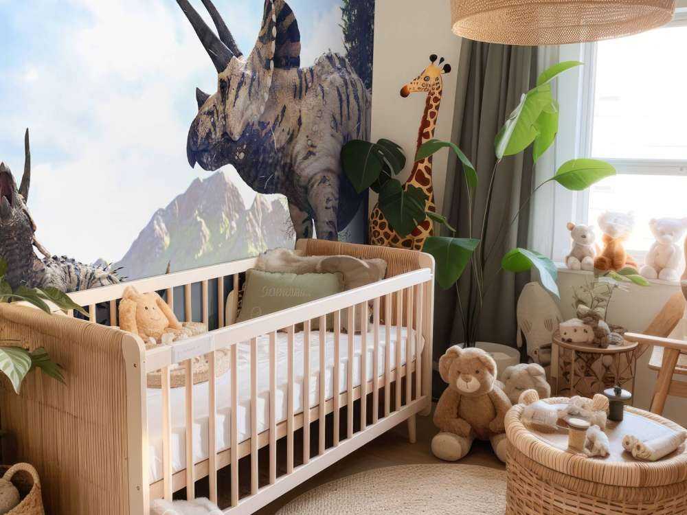 Dinozaury spacerujące po przyrodzie