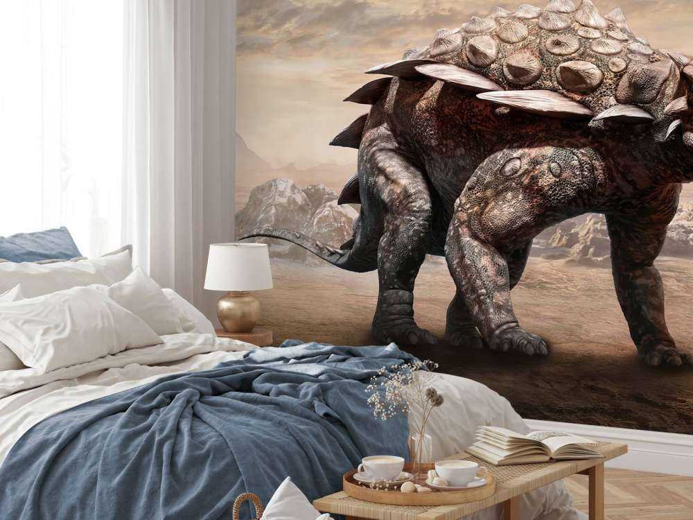 Dinozaur na opuszczonym terenie